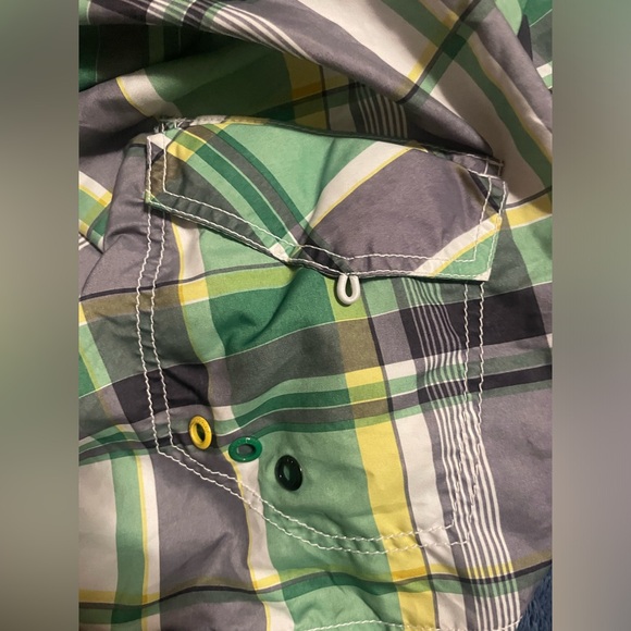 Old Navy Plaid Swimming Shorts Size Medium - Picture 5 of 7